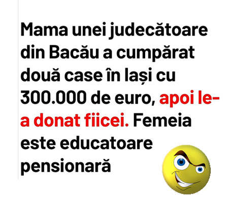 Pensia de mama de judecator
